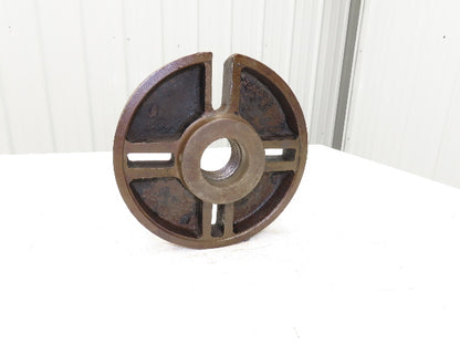 Slotted Lathe Dog Drive Face Plate Cast Iron 	2-1/4-6 Direct Screw 10"OD