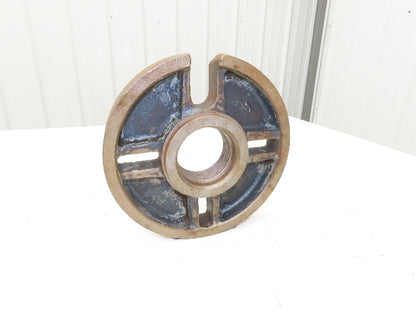 Slotted Lathe Dog Drive Face Plate Cast Iron 	2-3/4-5 Direct Screw 9"OD