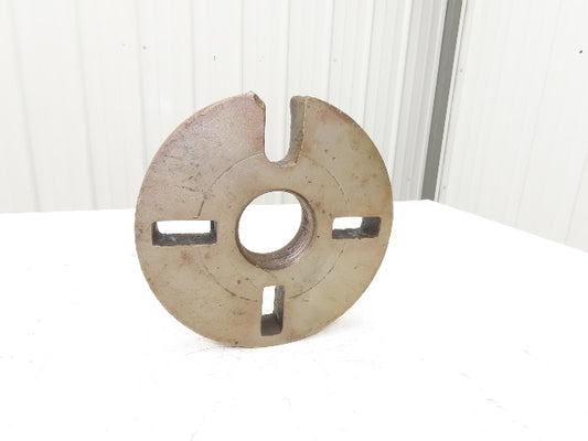 Slotted Lathe Dog Drive Face Plate Cast Iron 	2-3/4-5 Direct Screw 9"OD