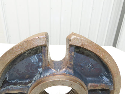 Slotted Lathe Dog Drive Face Plate Cast Iron 	2-3/4-5 Direct Screw 9"OD