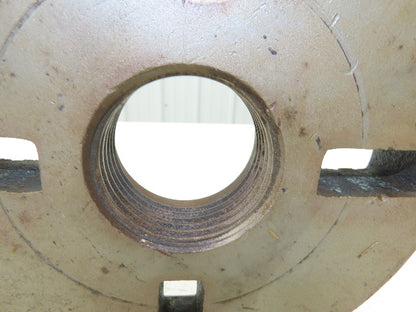 Slotted Lathe Dog Drive Face Plate Cast Iron 	2-3/4-5 Direct Screw 9"OD