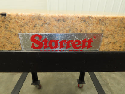 Starrett Crystal Pink Grade B Toolroom Granite Surface Plate 24x24x4" Cart Stand