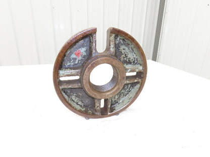 Slotted Lathe Dog Drive Face Plate Cast Iron 	2-3/4-5 Direct Screw 9"OD