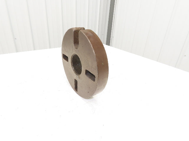 Slotted Lathe Dog Drive Face Plate Cast Iron 	2-3/4-5 Direct Screw 9"OD