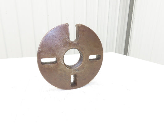 Slotted Lathe Dog Drive Face Plate Cast Iron 	2-3/4-5 Direct Screw 9"OD