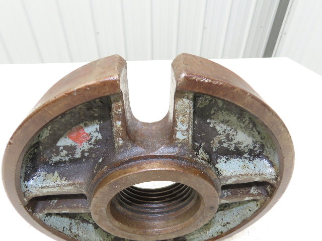 Slotted Lathe Dog Drive Face Plate Cast Iron 	2-3/4-5 Direct Screw 9"OD