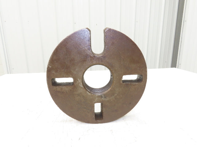Slotted Lathe Dog Drive Face Plate Cast Iron 	2-3/4-5 Direct Screw 9"OD