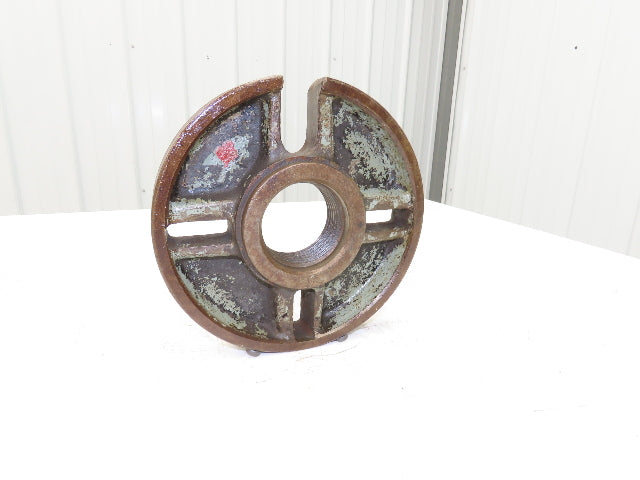 Slotted Lathe Dog Drive Face Plate Cast Iron 	2-3/4-5 Direct Screw 9"OD