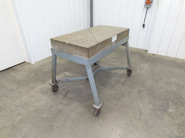 Rock of Ages Granite Surface Inspection Plate 48 x 24 x 8" Grade B Inspection