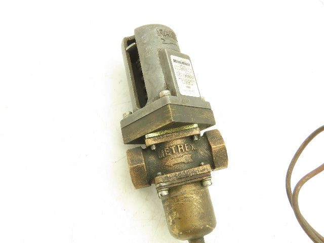 Metrex 840P37SE Bronze Water Regulating Valve 3/8"NPT 2-Way 2.3Cv R410A