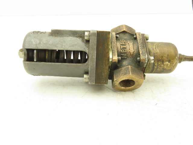 Metrex 840P37SE Bronze Water Regulating Valve 3/8"NPT 2-Way 2.3Cv R410A