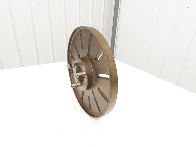 Slotted Lathe Drive Face Plate Cast Iron 	2-1/4 ID 12-1/2" OD 12 Slot