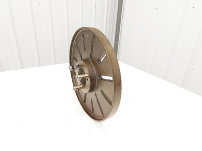 Slotted Lathe Drive Face Plate Cast Iron 	2-1/4 ID 12-1/2" OD 12 Slot