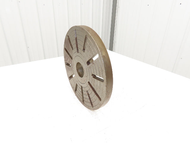 Slotted Lathe Drive Face Plate Cast Iron 	2-1/4 ID 12-1/2" OD 12 Slot