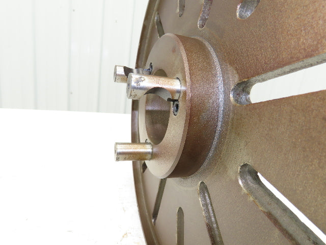 Slotted Lathe Drive Face Plate Cast Iron 	2-1/4 ID 12-1/2" OD 12 Slot