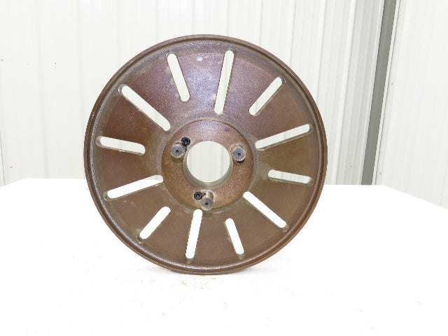 Slotted Lathe Drive Face Plate Cast Iron 	2-1/4 ID 12-1/2" OD 12 Slot