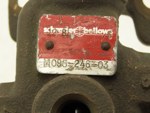 Schrader Bellows M09524603 Pneumatic Manual Air Valve Roller Lever Spring Return