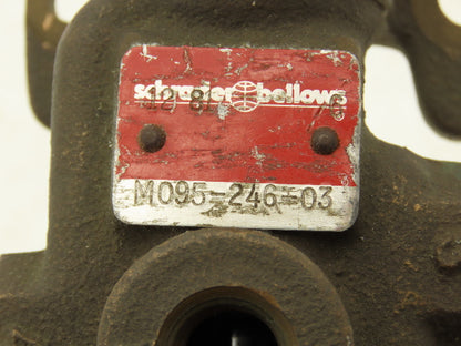 Schrader Bellows M09524603 Pneumatic Manual Air Valve Roller Lever Spring Return