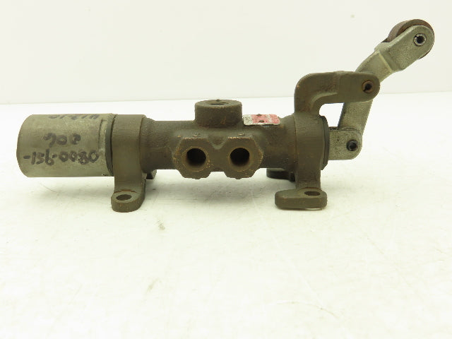 Schrader Bellows M09524603 Pneumatic Manual Air Valve Roller Lever Spring Return