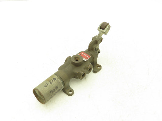 Schrader Bellows M09524603 Pneumatic Manual Air Valve Roller Lever Spring Return