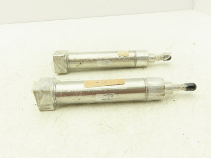 Parker 01.06 BRDSR Pneumatic Air Cylinder 1" Bore 3" Stroke 250psi  Lot of 2