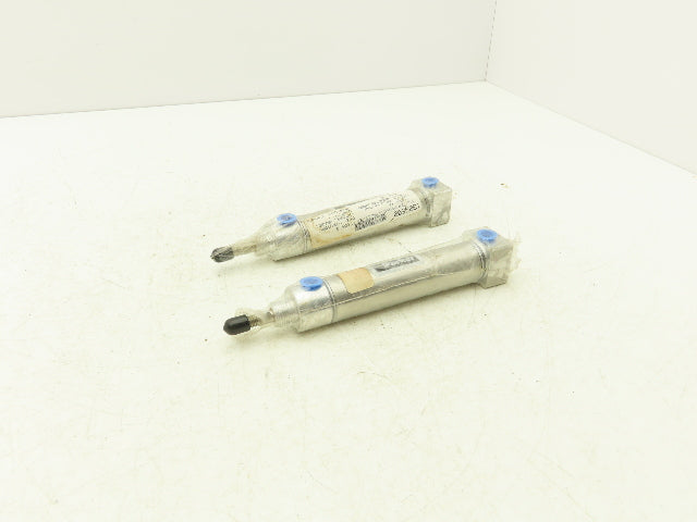 Parker 01.06 BRDSR Pneumatic Air Cylinder 1" Bore 3" Stroke 250psi  Lot of 2