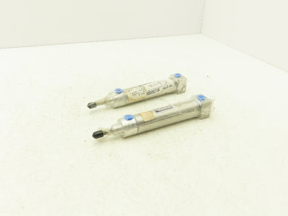 Parker 01.06 BRDSR Pneumatic Air Cylinder 1" Bore 3" Stroke 250psi  Lot of 2