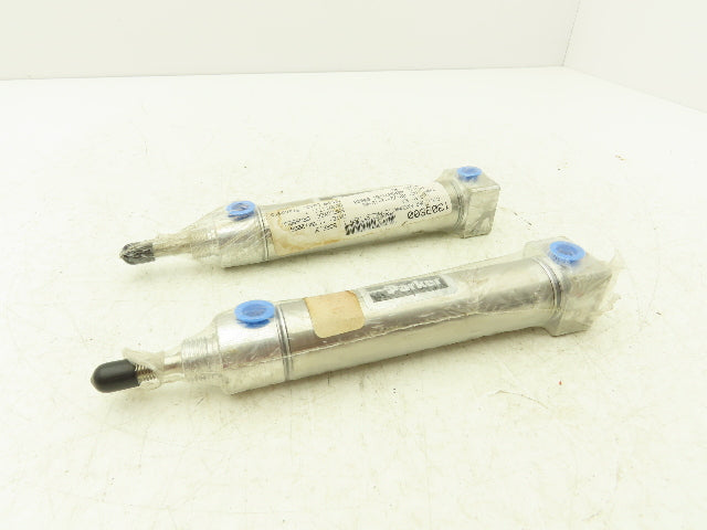 Parker 01.06 BRDSR Pneumatic Air Cylinder 1" Bore 3" Stroke 250psi  Lot of 2