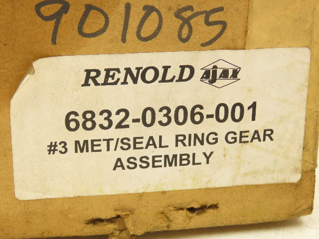 Renold 6832-0306-001 Ajax 308 Ring Gear Size 3 Coupling 9-7/16"Flange OD