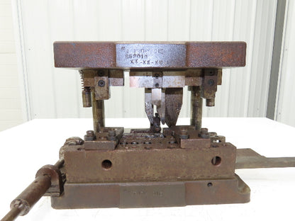 Punch Press 2 Back Post Die Shoe Set 11x9" Rectangle 2" Stroke