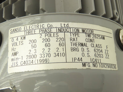 Tayio 2CJST-FM Centrifugal Pump Head 25m 10L/Min .4KW 3Ph 220V 15x15mm Bore
