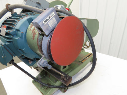 Cut Off Abrasive Metal Saw 18" Blade 2485RPM Cast Iron Base 7.5Hp 230/480V Chop