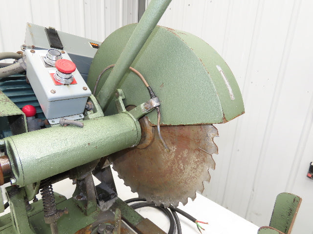 Cut Off Abrasive Metal Saw 18" Blade 2485RPM Cast Iron Base 7.5Hp 230/480V Chop