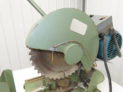 Cut Off Abrasive Metal Saw 18" Blade 2485RPM Cast Iron Base 7.5Hp 230/480V Chop