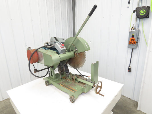 Cut Off Abrasive Metal Saw 18" Blade 2485RPM Cast Iron Base 7.5Hp 230/480V Chop