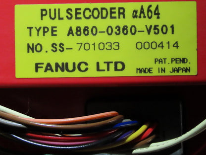 Fanuc A06B-0162-B175 AC Servo Motor 1.4 kW A860-0360-V501 Pulse Coder