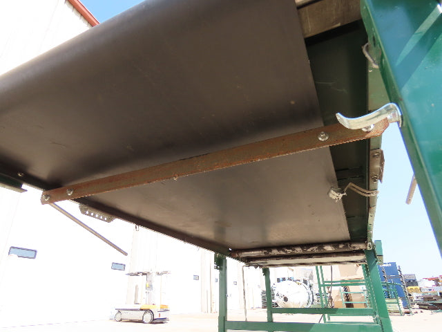 Dematic 42"x 27' Flat to Incline Belt Conveyor LH Center Drive 460V 216fpm 115"H