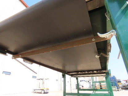 Dematic 42"x 27' Flat to Incline Belt Conveyor LH Center Drive 460V 216fpm 115"H