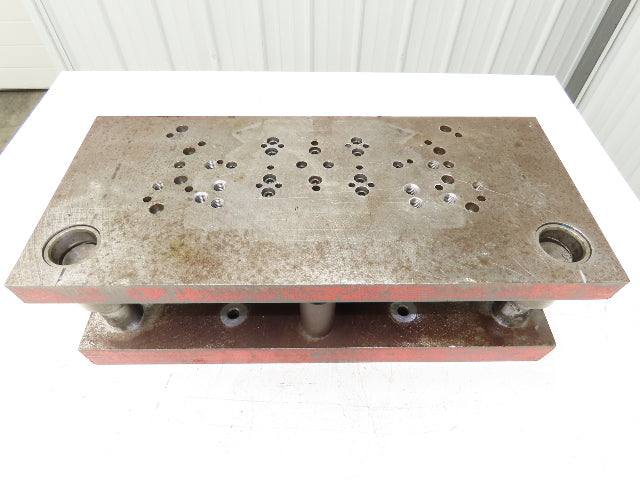Punch Press 2 Back Post Die Holder Shoe Set 10-3/4x24" Rectangle 1" Stroke