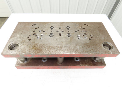Punch Press 2 Back Post Die Holder Shoe Set 10-3/4x24" Rectangle 1" Stroke