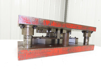 Punch Press 2 Back Post Die Holder Shoe Set 10-3/4x24" Rectangle 1" Stroke
