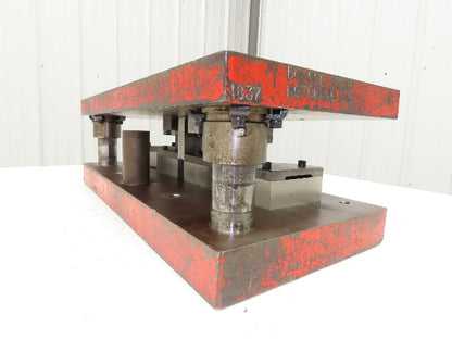 Punch Press 2 Back Post Die Holder Shoe Set 10-3/4x24" Rectangle 1" Stroke