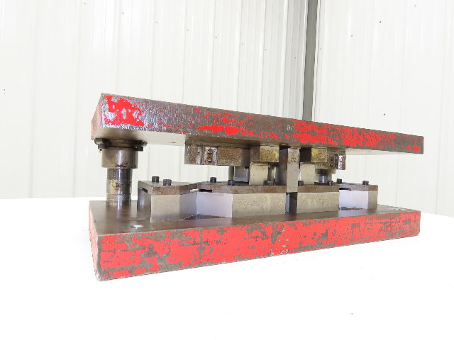 Punch Press 2 Back Post Die Holder Shoe Set 10-3/4x24" Rectangle 1" Stroke