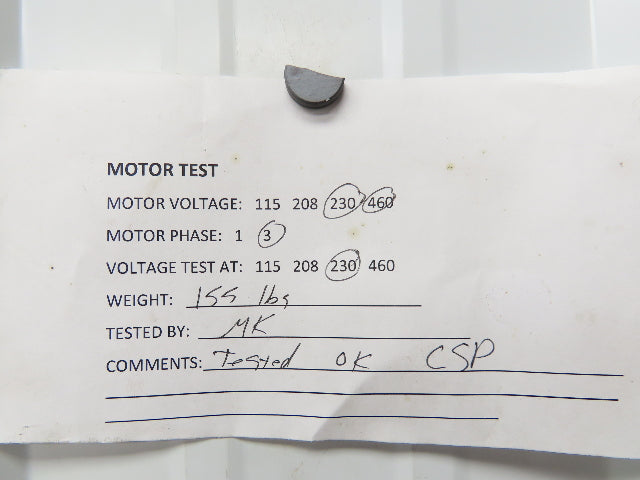 Worldwide Electric PEWWE7.5-18-213T Induction Motor 7.5Hp 1760rpm 230/460V 3PH