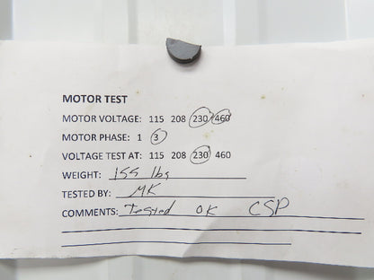 Worldwide Electric PEWWE7.5-18-213T Induction Motor 7.5Hp 1760rpm 230/460V 3PH