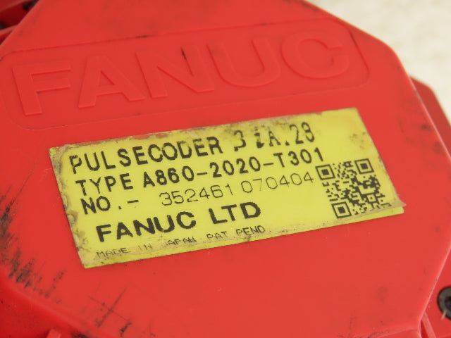 Fanuc A06B-0075-B303 AC Servo Motor 1.2kw 153V 2000rpm Encoder A860-2020-T301