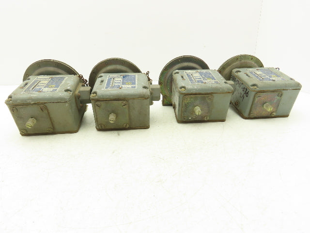 Square D 9012 AMW1  Pressure Switch 0.25-2.5# 120V-600VAC Lot Of 4