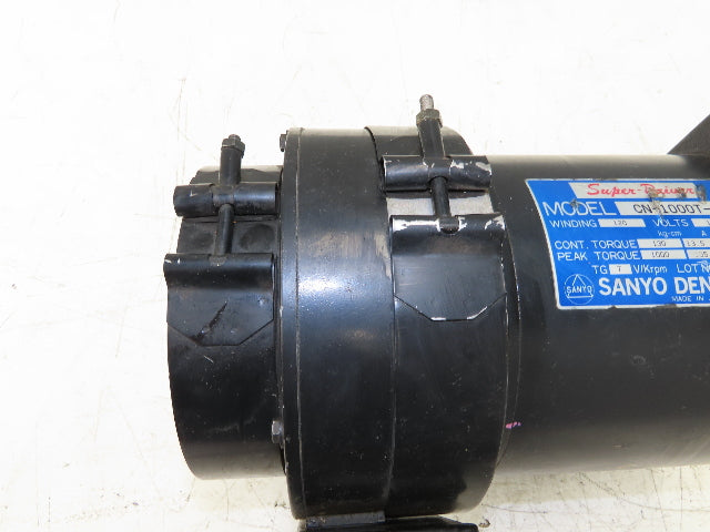 Sanyo Denki CN1000T10 CN-1000T-10 AC Servo Motor 120V 1000RPM Super-Driver