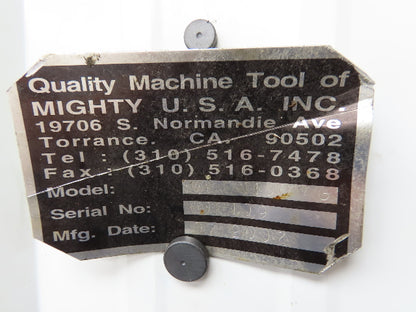 Mighty USA VMC1100 AG Viper 4th Axis Drive Chuck Vertical Milling Machining