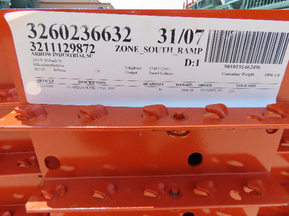 Interlake 156"x 6" Teardrop Pallet Racking Rack Step Beam Crossmember 5420Lb 59E